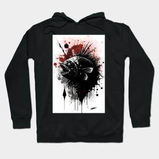 Angler Fish Ink Painting Hoodie